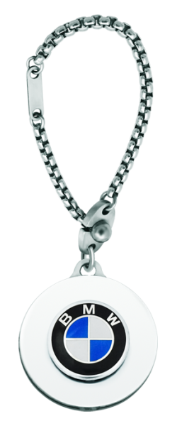 Llavero con insignia de plata "Logotipo BMW"Referencia: LL0316Llavero fabricado en nuestros talleres de una forma artesanal en acero pulido suave al tacto y plata de ley esmaltada a mano con garantía eterna.Medida: 30x30mm.