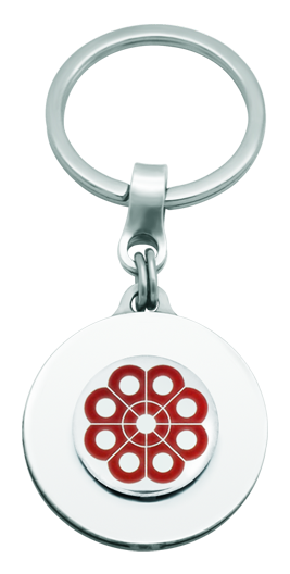 Llavero de plata esmaltada y acero "Botón Charro de Salamanca"Referencia: LL0317Llavero fabricado en nuestros talleres de una forma artesanal en acero pulido suave al tacto y plata de ley esmaltada a mano con garantía eterna.Medida: 30x30mm.