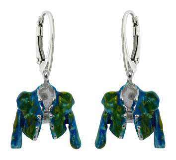 Boucles d'oreilles en argent émaillé "Lightning suit" (Bleu)Referencia: PE0835Boucles d'oreilles en argent sterling.Émaillé en bleu.Medida: 19x21mm.