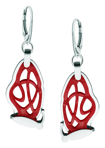 Pendientes de Mariposas Art Nouveau de acero y nácar (Rojo)Referencia: PE3297Pendientes fabricados en acero pulido suave al tacto y celulosa de nácar.Piezas de museo inspiradas en las obras mas representativas del movimiento Art Nouveau y Art Déco, y del modernismo de finales del siglo XIX y principios del siglo XX.Medida: 18x37mm.