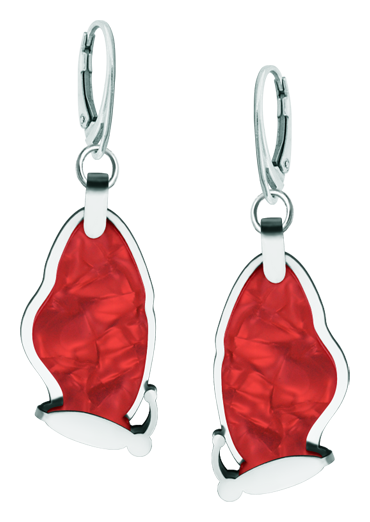 Pendientes de Mariposas Art Déco de acero y nácar (Rojo)Referencia: PE3298Pendientes fabricados en acero pulido suave al tacto y celulosa de nácar.Piezas de museo inspiradas en las obras mas representativas del movimiento Art Nouveau y Art Déco, y del modernismo de finales del siglo XIX y principios del siglo XX.Medida: 18x37mm.