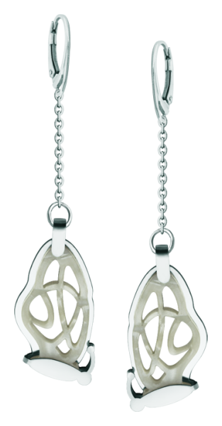 Boucles d'oreilles papillon Art Nouveau en acier inoxydable et nacre (Blanc)Referencia: PE3304Boucles d'oreilles en acier inoxydable poli et nacre de cellulose.Pièces de musée inspirées des œuvres les plus représentatives des mouvements Art nouveau et Art déco, et du modernisme de la fin du XIXe siècle et du début du XXe siècle.Medida: 18x37mm.