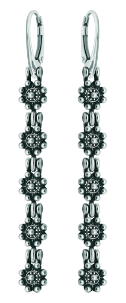 Boucles d'oreilles en argent et acier "Buttons charros"Referencia: PE3312Boucles d'oreilles avec boutons charro en argent sterling.Medida: 8x8mm.