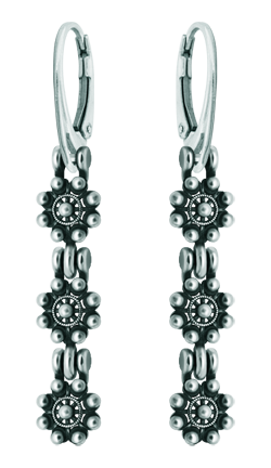 Pendientes de plata y acero "Botones charros"Referencia: PE3313Pendientes con botones charros fabricados en plata de ley.Medida: 8x8mm.