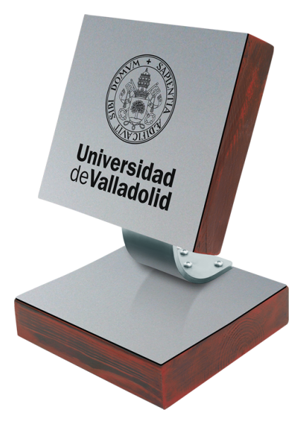 Premio institucional de acero y madera maciza "Escudo de la Universidad de Valladolid" (Rojo)
Referencia: PL0325
Trofeo fabricado en acero y madera maciza con anagrama grabado.
Posibilidad de grabar un texto conmemorativo.
Creamos trofeos, premios o placas conmemorativas diferentes, personalizados con cualquier anagrama, escudo o logotipo.
Medidas de la peana: 14x14x3cm.
Medidas de la placa: 14x14x3cm.
Medida: 140x140mm. Premio institucional de acero y madera maciza "Escudo de la Universidad de Valladolid" (Rojo)
Referencia: PL0325
Trofeo fabricado en acero y madera maciza con anagrama grabado.
Posibilidad de grabar un texto conmemorativo.
Creamos trofeos, premios o placas conmemorativas diferentes, personalizados con cualquier anagrama, escudo o logotipo.
Medidas de la peana: 14x14x3cm.
Medidas de la placa: 14x14x3cm.
Medida: 140x140mm.