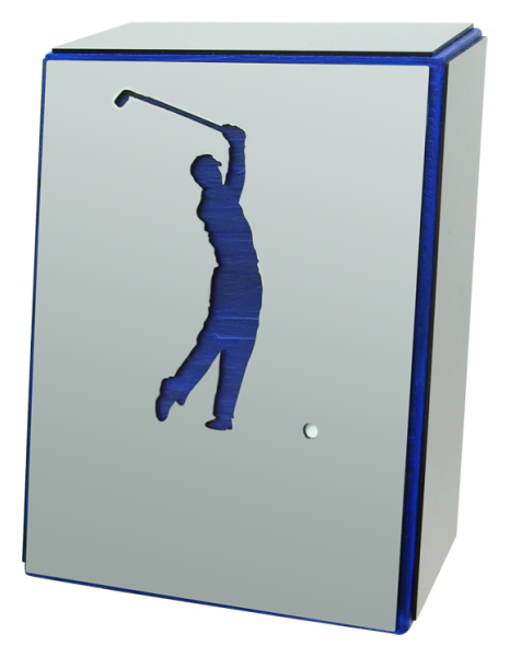 Sporttrophäe aus Stahl und Holz "Golfer"
Ref. Code: PL0373
Sporttrophäe aus Massivholz und Stahl.
Exklusives Stück mit einzigartigem Design mit freitragender Neigung.
Möglichkeit der Gravur eines Gedenktextes.
Wir stellen verschiedene Trophäen, Auszeichnungen oder Gedenktafeln her, die mit einem beliebigen Anagramm, Wappen oder Logo personalisiert werden.
Maße: 14x18x6cm.
Größe: 140x180mm. Sporttrophäe aus Stahl und Holz "Golfer"
Ref. Code: PL0373
Sporttrophäe aus Massivholz und Stahl.
Exklusives Stück mit einzigartigem Design mit freitragender Neigung.
Möglichkeit der Gravur eines Gedenktextes.
Wir stellen verschiedene Trophäen, Auszeichnungen oder Gedenktafeln her, die mit einem beliebigen Anagramm, Wappen oder Logo personalisiert werden.
Maße: 14x18x6cm.
Größe: 140x180mm.