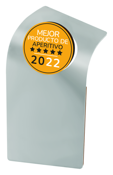 "Asociación de Snacks" steel plaqueRef. code: PL0412Plaque made of stainless steel.Size: 120x220mm.