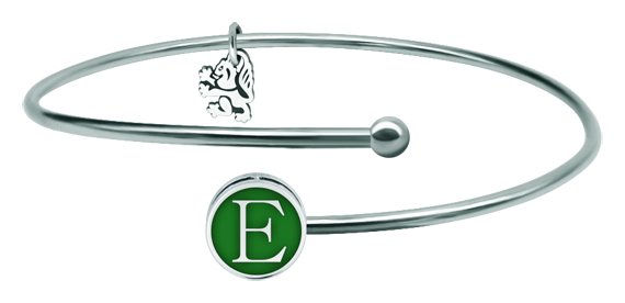Bracelet personnalisé en argent et acier inoxydable "Initial" (Vert)Referencia: PU2538Bracelet personnalisé avec la lettre de votre initiale sculptée en bas-relief en argent sterling et émail cuit, monté sur un fil d'acier.Medida: 12x12mm.