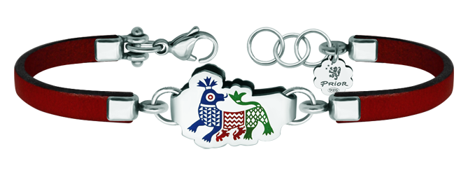 Armband aus Silber, Leder und Stahl "Traditionelle Stickerei aus der Sierra de Francia" (Rot)Ref. Code: PU26123 mm dickes Lederarmband mit traditionellem Serrano-Motiv, geschnitzt in Sterlingsilber und einbrennlackiert.Inspiriert von der traditionellen Stickerei der Sierra de Francia, typisch für Städte wie La Alberca, Mogarraz und andere Gemeinden in der Sierra, wo Sie diese Kunstwerke genießen können.Gr&ouml;&szlig;e: 24x15mm.