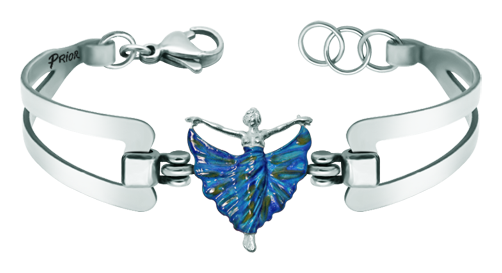 Pulsera Art Nouveau de plata y acero "Bailarina"Referencia: PU2676Pulsera Art Nouveau fabricada en plata de ley esmaltada a mano con brazalete de acero.Piezas de museo inspiradas en las obras mas representativas del movimiento Art Nouveau y Art Déco, y del modernismo de finales del siglo XIX y principios del siglo XX.Medida: 17x19mm.