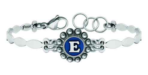 Bracelet personnalisé en argent et acier inoxydable à boutons CharroReferencia: PU2738Bracelet en acier inoxydable avec bouton charro en argent sterling, personnalisé avec une lettre initiale émaillée.Medida: 16x16mm.