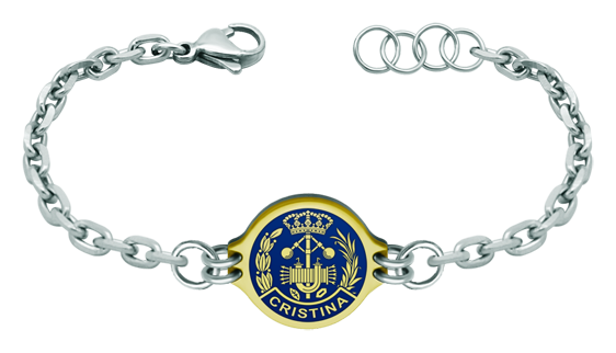 Bracelet en or et acier inoxydable "Industrial Engineer" (Bleu)Referencia: PU2752Bracelet en acier inoxydable avec les armoiries de l'ingénieur industriel personnalisées avec son nom sculpté en bas-relief en or 18 kt et émaillé au four.Toutes les professions et carrières sont disponibles : Avocat, Agent commercial, Métreur, Architecte, ATS, Beaux-Arts, Sciences biologiques, Sciences exactes, Sciences physiques, Sciences politiques, Sciences politiques et économiques, Sciences chimiques, Commerce, Dessinateur, Economie, Gestion, Pharmacie, Philosophie et Lettres, Géographie, Géologie, Sciences sociales, Informatique, Génie agricole, Génie civil, Génie électronique, Génie forestier, Génie minier, Génie naval, Génie industriel supérieur, Génie technique industriel, Génie des télécommunications, Génie textile, Bijouterie, Enseignement, Médecine, Musique, Psychologie, Topographie, Odontologie, Optique, Journalisme, Médecine vétérinaire.Et si nous n'avons pas le vôtre, n'hésitez pas à nous contacter.Medida: 19x16mm.