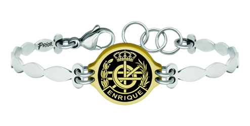 Pulsera chapada en oro y acero "Ingeniero Informático" (Negro)Referencia: PU2766Pulsera de acero con el escudo de Ingeniero Informático personalizado con su nombre tallado bajo relieve, chapado en oro y esmaltado al horno.Tenemos todas las profesiones y carreras disponibles: Abogacía (Abogado / Derecho), Agente Comercial, Aparejador, Arquitecto (Arquitectura), ATS (Enfermería), Bellas Artes, Ciencias Biológicas (Biología), Ciencias Exactas, Ciencias Físicas, Ciencias Políticas, Ciencias Políticas y Económicas, Ciencias Químicas, Comercio, Delineante, Economía, Empresariales, Farmacia, Filosofía y Letras, Geografía, Geológicas (Geología), Graduado Social, Informática, Ingeniero Agrónomo, Ingeniero de Caminos, Ingeniero Electrónico, Ingeniero de Montes, Ingeniero de Minas, Ingeniero Naval, Ingeniero Industrial Superior, Ingeniero Técnico Industrial, Ingeniero Telecomunicaciones, Ingeniero Textil, Joyero, Magisterio (Profesor), Medicina, Música, Psicología, Topógrafo (Topografía), Odontología, Óptica, Periodismo, Veterinaria.Y si no tenemos la suya, consultenos.Medida: 19x16mm.