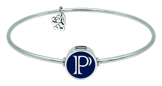 Personalisiertes Armband mit Initialen aus emailliertem Sterlingsilber und Stahl (Blau)Ref. Code: PU2780Personalisiertes Armband aus poliertem Edelstahl mit eingravierten und emaillierten Initialen in Sterlingsilber.Gr&ouml;&szlig;e: 14x14mm.