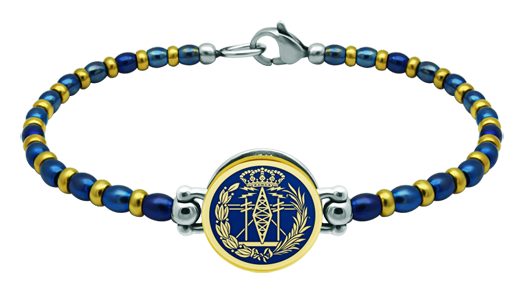Bracelet in gold and steel "Telecommunications Engineer" (Blue)Ref. code: PU2830Steel ball chain bracelet with the Telecommunications Engineer's shield carved in low relief, gold plated and stove enameled.We have all professions and careers available: Advocacy (Lawyer / Law), Commercial Agent, Quantity Surveyor, Architect (Architecture), ATS (Nursing), Fine Arts, Biological Sciences (Biology), Exact Sciences, Physical Sciences, Political Sciences, Political and Economic Sciences, Chemical Sciences, Commerce, Draftsman, Economics, Business, Pharmacy, Philosophy and Letters, Geography, Geological (Geology), Social Graduate, Computer Science, Agricultural Engineering, Civil Engineering, Electronic Engineering, Forestry Engineering, Mining Engineering, Naval Engineering, Higher Industrial Engineering, Industrial Technical Engineering, Telecommunications Engineering, Textile Engineering, Jewelry, Teaching, Medicine, Music, Psychology, Topography, Dentistry, Optics, Journalism, Veterinary Medicine.And if we don't have yours, please contact us.Size: 16x16mm.