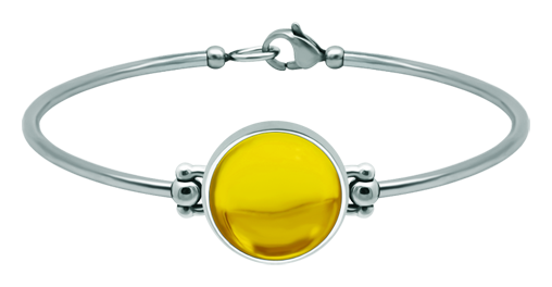 Silber- und Edelstahlarmband mit farbigem Glas 16mm (Gelb)
Ref. Code: PU2863
Armband aus starrem Stahl und Sterlingsilber mit einem 16 mm großen farbigen Glascabochon.
Größe: 18x18mm. Silber- und Edelstahlarmband mit farbigem Glas 16mm (Gelb)
Ref. Code: PU2863
Armband aus starrem Stahl und Sterlingsilber mit einem 16 mm großen farbigen Glascabochon.
Größe: 18x18mm.