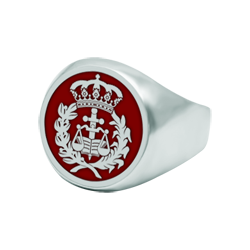 Sello de Derecho en plata esmaltada (Rojo)Referencia: SR0366Anillo tipo sello fabricado en plata de ley con escudo del Colegio Oficial de Abogados esmaltado a mano.Tenemos todas las profesiones y carreras disponibles: Abogacía (Abogado / Derecho), Agente Comercial, Aparejador, Arquitecto (Arquitectura), ATS (Enfermería), Bellas Artes, Ciencias Biológicas (Biología), Ciencias Exactas, Ciencias Físicas, Ciencias Políticas, Ciencias Políticas y Económicas, Ciencias Químicas, Comercio, Delineante, Economía, Empresariales, Farmacia, Filosofía y Letras, Geografía, Geológicas (Geología), Graduado Social, Informática, Ingeniero Agrónomo, Ingeniero de Caminos, Ingeniero Electrónico, Ingeniero de Montes, Ingeniero de Minas, Ingeniero Naval, Ingeniero Industrial Superior, Ingeniero Técnico Industrial, Ingeniero Telecomunicaciones, Ingeniero Textil, Joyero, Magisterio (Profesor), Medicina, Música, Psicología, Topógrafo (Topografía), Odontología, Óptica, Periodismo, Veterinaria.Y si no tenemos la suya, consultenos.Medida: 16x16mm.
