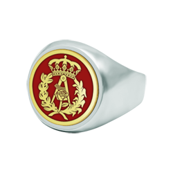 Architecture signet ring in gold and silver (Red)Ref. code: SR0380Seal type ring made of sterling silver with 18kt gold hand enameled Architecture shield.We have all professions and careers available: Advocacy (Lawyer / Law), Commercial Agent, Quantity Surveyor, Architect (Architecture), ATS (Nursing), Fine Arts, Biological Sciences (Biology), Exact Sciences, Physical Sciences, Political Sciences, Political and Economic Sciences, Chemical Sciences, Commerce, Draftsman, Economics, Business, Pharmacy, Philosophy and Letters, Geography, Geological (Geology), Social Graduate, Computer Science, Agricultural Engineering, Civil Engineering, Electronic Engineering, Forestry Engineering, Mining Engineering, Naval Engineering, Higher Industrial Engineering, Industrial Technical Engineering, Telecommunications Engineering, Textile Engineering, Jewelry, Teaching, Medicine, Music, Psychology, Topography, Dentistry, Optics, Journalism, Veterinary Medicine.And if we don't have yours, please contact us.Size: 16x16mm.