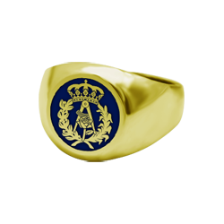 Architecture signet ring in enameled gold (Blue)Ref. code: SR0382Seal type ring made of 18kt gold with hand enameled Architecture shield.We have all professions and careers available: Advocacy (Lawyer / Law), Commercial Agent, Quantity Surveyor, Architect (Architecture), ATS (Nursing), Fine Arts, Biological Sciences (Biology), Exact Sciences, Physical Sciences, Political Sciences, Political and Economic Sciences, Chemical Sciences, Commerce, Draftsman, Economics, Business, Pharmacy, Philosophy and Letters, Geography, Geological (Geology), Social Graduate, Computer Science, Agricultural Engineering, Civil Engineering, Electronic Engineering, Forestry Engineering, Mining Engineering, Naval Engineering, Higher Industrial Engineering, Industrial Technical Engineering, Telecommunications Engineering, Textile Engineering, Jewelry, Teaching, Medicine, Music, Psychology, Topography, Dentistry, Optics, Journalism, Veterinary Medicine.And if we don't have yours, please contact us.Size: 12x12mm.