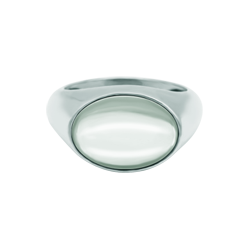 Silver ring with rock crystalRef. code: SR0390Ring made of sterling silver with colored crystal cabochon of 14x10mm.Size: 14x10mm.