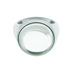 Silver ring with rock crystalRef. code: SR0397Ring made of sterling silver with colored crystal cabochon of 16mm.Size: 16x16mm.