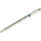 Bolígrafo de plata con escudo de FarmaciaReferencia: BL0096Elegante bolígrafo de plata de estilo clásico, decorado con un diseño de lineas finas.Ideal para regalos, ocasiones especiales o uso profesional.El capuchón y el cuerpo están fabricados en plata de ley maciza con acabado en brillo.El sistema de carga de tinta es compatible con recambios estandar.El cierre es de tipo giratorio y retractil.Fabricado íntegramente en Alemania.Se puede personalizar con el nombre grabado en relieve.Medida: 140x9mm.