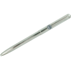 Bolígrafo de plata con Escudo de la Universidad de SalamancaReferencia: BL0098Elegante bolígrafo de plata de estilo clásico, decorado con un diseño de lineas finas.Ideal para regalos, ocasiones especiales o uso profesional.El capuchón y el cuerpo están fabricados en plata de ley maciza con acabado en brillo.El sistema de carga de tinta es compatible con recambios estandar.El cierre es de tipo pulsador retractil.Fabricado íntegramente en Alemania.Se puede personalizar con el nombre grabado en relieve.Medida: 140x10mm.