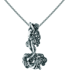 Art Nouveau "Interlaced women" silver pendantRef. code: CO0069Art Nouveau pendant made of sterling silver.Museum pieces inspired by the most representative works of the Art Nouveau and Art Déco movement, and modernism from the late 19th and early 20th centuries.Size: 22x45mm.