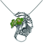 Silberner Jugendstil-Anhänger "Gesicht einer Frau mit Blumen"Ref. Code: CO0122Jugendstil-Anhänger aus Sterlingsilber.Blaue, grüne oder bernsteinfarbene emaillierte Blumen.Museumsstücke, die von den repräsentativsten Werken des Jugendstils, des Art déco und des Modernismus des späten 19. und frühen 20. Jahrhunderts inspiriert sind.Gr&ouml;&szlig;e: 41x53mm.