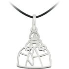 Durchbrochener Edelstahl-Anhänger "Menina"Ref. Code: CO1284Anhänger aus Stahl.Gr&ouml;&szlig;e: 22x25mm.