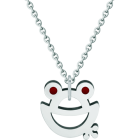 "Frog" steel pendantRef. code: CO1869Pendant made of stainless steel, hand enameled.Size: 20x20mm.