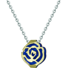 "Rose" gold Art Nouveau pendantRef. code: CO1894Art Nouveau rose pendant in enameled 9kt gold.Size: 18x16mm.