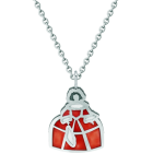 "Menina" silver and steel pendantRef. code: CO1913Menina pendant made of hand enameled sterling silver and soft stainless steel.Size: 20x23mm.