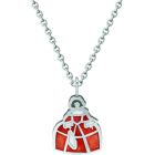 Anhänger "Menina" aus emailliertem Silber und StahlRef. Code: CO1914Menina-Anhänger aus handemailliertem Sterlingsilber und glatt poliertem Stahl.Gr&ouml;&szlig;e: 16x19mm.