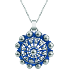 Pendentif bouton Charro émaillé argent 50mmReferencia: CO1922Pendentif en forme de bouton Charro plaqué en argent sterling émaillé au four.Medida: 50x50mm.