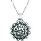 Pendentif bouton Charro en argent 40mmReferencia: CO1927Pendentif Salamanca Charro Button plaqué en argent sterling.Medida: 40x40mm.