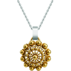 Colgante Botón Charro Oro 30mmReferencia: CO1932Colgante de Botón Charro de Salamanca chapado en oro.Medida: 30x30mm.