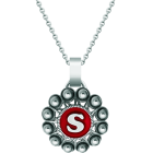 Pendentif en argent "Bouton Charro personnalisé avec initiale"Referencia: CO1945Pendentif en argent sterling et acier inoxydable poli lisse, personnalisé avec votre initiale émaillée au four.Medida: 30x30mm.