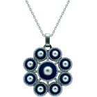 Colgante Botón Charro en plata y aceroReferencia: CO1960Colgante fabricado en plata de ley esmaltada al horno y acero pulido suave al tacto.Medida: 39x39mm.