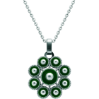 Silver pendant "Charro Button"Ref. code: CO1961Pendant made of baked enameled sterling silver and polished steel smooth to the touch.Size: 29x29mm.