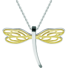Gold plated Art Nouveau Dragonfly PendantRef. code: CO1966Pendant made of polished steel smooth to the touch and gold plated.Museum pieces inspired by the most representative works of the Art Nouveau and Art Deco movements, and the modernism of the late nineteenth and early twentieth centuries.Size: 60x40mm.