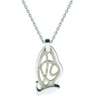 Art Nouveau Butterfly Pendant in steel and mother-of-pearlRef. code: CO1971Pendant made of polished steel smooth to the touch and mother-of-pearl cellulose.Museum pieces inspired by the most representative works of the Art Nouveau and Art Deco movements, and the modernism of the late nineteenth and early twentieth centuries.Size: 18x37mm.