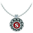 Pendentif personnalisé Charro Button avec moissanite en argentReferencia: CO2030Pendentif personnalisé en argent sterling avec une initiale de votre nom émaillée au four, accompagnée d'une moissanite de 5 mm taillée en brillant.La moissanite est une pierre précieuse créée en laboratoire qui a gagné une place spéciale dans la joaillerie en raison de sa beauté et de ses qualités uniques. Elle éblouit par son éclat semblable à celui d'un diamant et par sa grande résistance (9,25 sur l'échelle de Mohs).Découverte à l'origine dans une météorite à la fin du 19e siècle, cette origine 