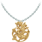 Pendentif Art Nouveau Dragon en orReferencia: CO2034Pendentif en plaqué or en forme de dragon de style Art nouveau.Pièces de musée inspirées des œuvres les plus représentatives des mouvements Art nouveau et Art déco, et du modernisme de la fin du XIXe siècle et du début du XXe siècle.Medida: 20x22mm.