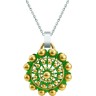 Colgante Botón Charro Oro esmaltado 40mmReferencia: CO2037Colgante de Botón Charro de Salamanca chapado en oro y esmaltado al horno.Medida: 40x40mm.