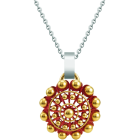 Colgante Botón Charro Oro esmaltado 30mmReferencia: CO2038Colgante de Botón Charro de Salamanca chapado en oro y esmaltado al horno.Medida: 30x30mm.