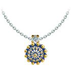 Colgante Boton Charro chapado en oro esmaltado con moissanitaReferencia: CO2040Colgante chapado en oro esmaltado al horno, acompañado de una moissanita talla brillante de 5mm engastada.La moissanita es una gema preciosa creada en laboratorio que se ha ganado un lugar especial en la joyería por su belleza y cualidades únicas, deslumbra por su brillo superior al del diamante y su gran resistencia (9,25 en la escala de Mohs).Descubierta originalmente en un meteorito a finales del siglo XIX, y ese origen “estelar” le otorga un encanto singular.Llena de destellos únicos, combina lujo y elegancia en una sola joya.Medida: 16x16mm.