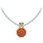 Colgante Boton Charro chapado en oro esmaltado con moissanitaReferencia: CO2041Colgante chapado en oro esmaltado al horno, acompañado de una moissanita talla brillante de 5mm engastada.La moissanita es una gema preciosa creada en laboratorio que se ha ganado un lugar especial en la joyería por su belleza y cualidades únicas, deslumbra por su brillo superior al del diamante y su gran resistencia (9,25 en la escala de Mohs).Descubierta originalmente en un meteorito a finales del siglo XIX, y ese origen “estelar” le otorga un encanto singular.Llena de destellos únicos, combina lujo y elegancia en una sola joya.Medida: 12x12mm.