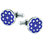 "Botón Charro from Salamanca" silver cufflinksRef. code: GE0234Cufflinks made of sterling silver and stainless steel.Hand enameled.Size: 16x16mm.