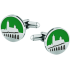 "Salamanca skyline" silver cufflinksRef. code: GE0243Cufflinks made of sterling silver and stainless steel.Hand enameled.Size: 16x16mm.